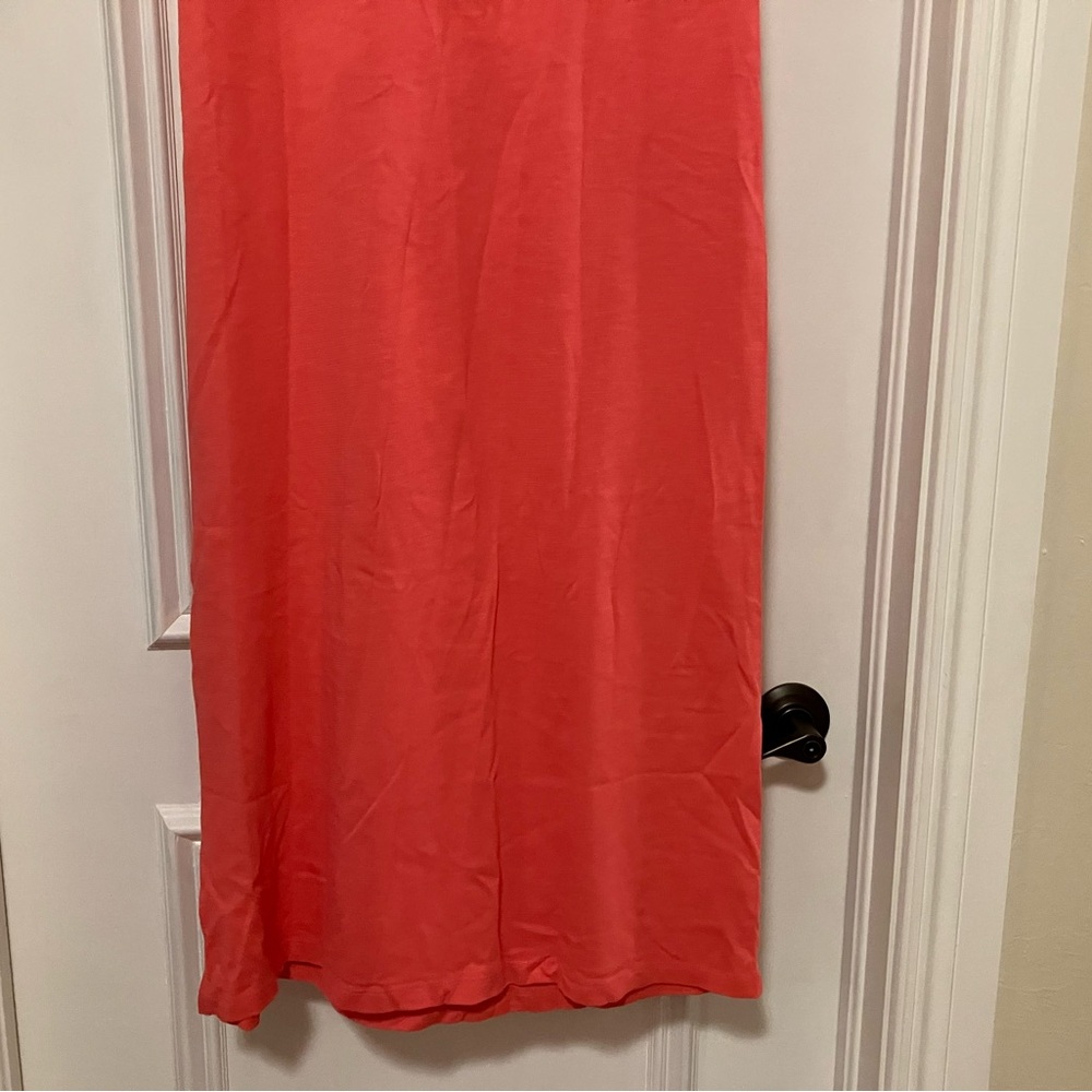 NWT LOFT Women’s Small Long Pink Tie Waist Dress - Picture 6 of 7